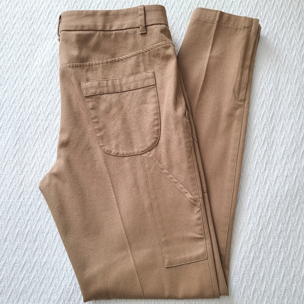 Dolce & Gabbana Skinny Fit Khaki Pants With Ankle Zips Size 42 - Picture 2 of 13